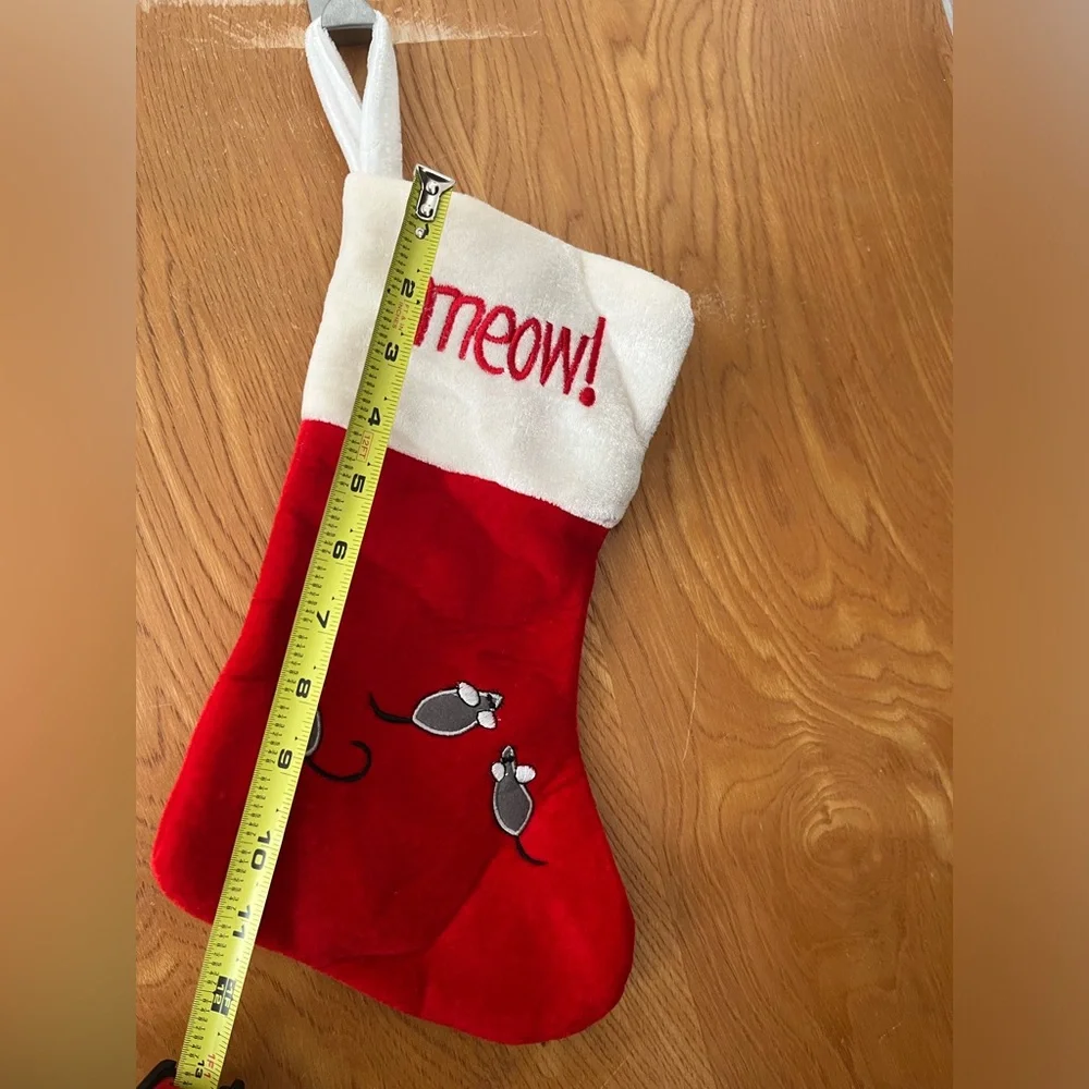 Unbranded kitty cat Christmas stocking